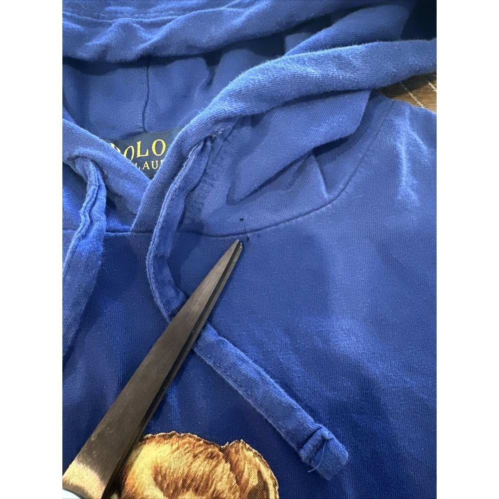 SOLD Polo Ralph Lauren Polo Bear Lightweight Hoodie Sweatshirt Medium - Picture 5 of 7